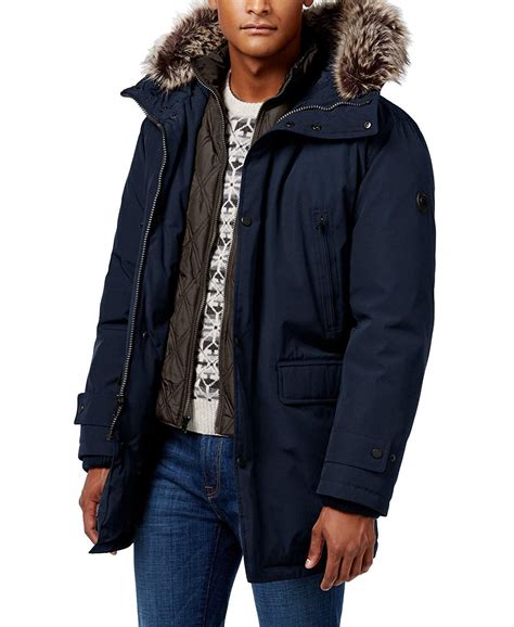 michael kors mens navy blazer|Michael Kors puffer jacket men's.